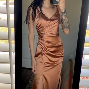 Copper Revelry Bridesmaid Dress